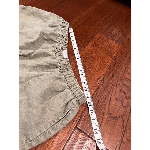 Chicos Womens Light Green 100% Linen Lightweight Pants Sz 3 - Picture 5 of 8